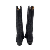 STEVE MADDEN RET$160 LEATHER WESTERN BOOTS BLACK 9.5