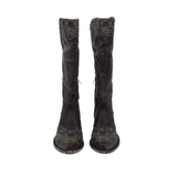 OLD GRINGO 16" LEATHER EMBROIDERED BOOTS BROWN BLUE 9.5B