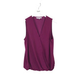 TRINA TURK CROSSOVER SLEEVELESS DESIGNER TOP PURPLE MEDIUM