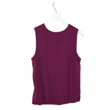 TRINA TURK CROSSOVER SLEEVELESS DESIGNER TOP PURPLE MEDIUM