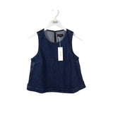 ADRIANO GOLDSCHMIED NWT$168 DENIM SLEEVELESS DESIGNER TOP BLUE MEDIUM