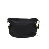 COACH LEATHER SHOULDER HANDBAG BLACK 12L x 9H x 1W
