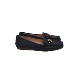 KATE SPADE PEBBLED LEATHER LOAFER SHOES NAVY 8B