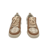 OASIS SOCIETY TWEED SNEAKERS SHOES CREAM TAN 9