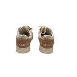 OASIS SOCIETY TWEED SNEAKERS SHOES CREAM TAN 9
