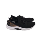 NEW BALANCE LEOPARD TRIM SNEAKERS SHOES BLACK TAN 9.5