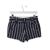 TORY BURCH MINI DESIGNER SHORTS NAVY WHITE 2