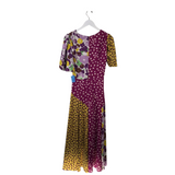 KATE SPADE NWT$528 FLORAL MAXI DESIGNER DRESS PURPLE YELLOW 4