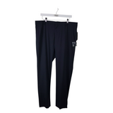 PERRY ELLIS NWT$79 PLAID STRIAGHT LEG MEN PANT BLACK RUST 36/32
