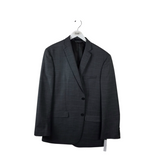 MARC NEW YORK 2PC JACKET/PANT PLAID MEN SUIT GREY BLUE 44L