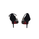 CHRISTIAN LOUBOUTIN TOURNICOTI DENTELLE SLINGBACK LUXE SHOES BLACK 40
