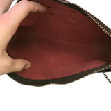 LOUIS VUITTON 2015 AS-IS EVA POCHETTE w/ CHAIN STRAP LUXE HANDBAG BROWN