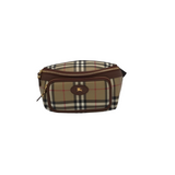 BURBERRY RET$1250 CHECK BELT BAG LUXE HANDBAG BEIGE/BROWN