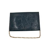 YSL BELLE de JOUR CLUTCH w/ CHAIN LUXE HANDBAG TEAL