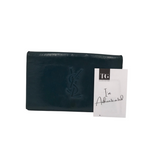YSL BELLE de JOUR CLUTCH w/ CHAIN LUXE HANDBAG TEAL
