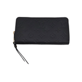 LOUIS VUITTON ZIPPY EMPREINTE LEATHER LUXE WALLET BLACK