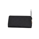 LOUIS VUITTON ZIPPY EMPREINTE LEATHER LUXE WALLET BLACK