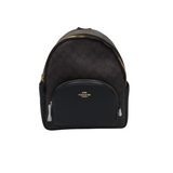 COACH NWT$450 LEATHER MONOGRAM BACKPACK BROWN BLACK