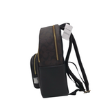 COACH NWT$450 LEATHER MONOGRAM BACKPACK BROWN BLACK