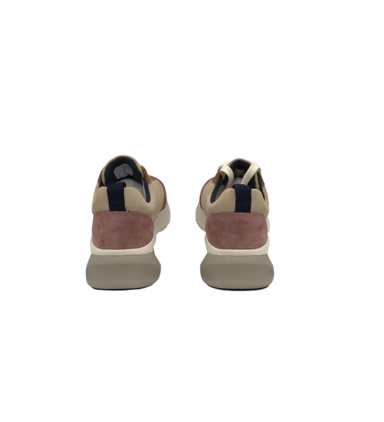 TORY BURCH NIB$300 SUEDE TRAINER DESIGNER SHOES PINK CREAM 6.5