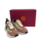 TORY BURCH NIB$300 SUEDE TRAINER DESIGNER SHOES PINK CREAM 6.5