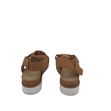 EILEEN FISHER RET$200 LEATHER SANDALS SHOES TAN 8.5