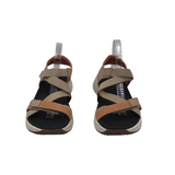 TAOS RET$160 VELCRO HIKING SANDALS SHOES TAUPE RUST 11