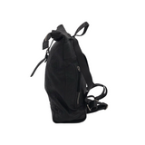 LEATHER BACKPACK HANDBAG BLACK