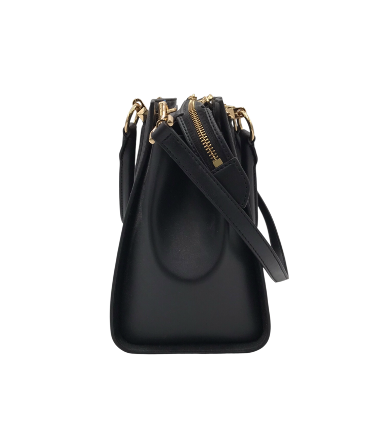 MICHAEL KORS NWT$358 LEATHER SATCHEL HANDBAG BLACK BROWN
