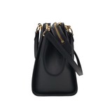 MICHAEL KORS NWT$358 LEATHER SATCHEL HANDBAG BLACK BROWN