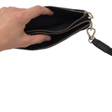 NYLON WRISTLET WALLET BLACK