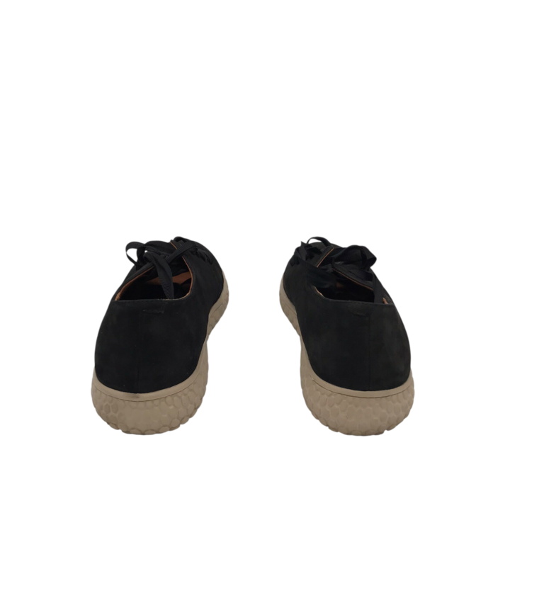 L'AMOUR DES PIEDS SUEDE LACE-UP SHOES BLACK 6