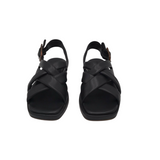 VINCE LEATHER SLINGBACK SANDAL SHOES BLACK 6