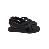 VINCE LEATHER SLINGBACK SANDAL SHOES BLACK 6