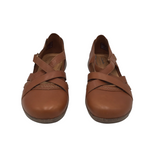 CLARKS LEAHTER SLIP ON SHOES BROWN 9