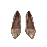 KELLY & KATIE METALLIC PUMP SHOES ROSE GOLD 8.5