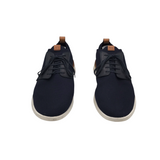 WOLF & SHEPHERD RET$175 KNIT DERBY MEN SHOE NAVY BROWN 12