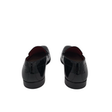 HUGO BOSS RET$300 PATENT LOAFER MEN SHOE BLACK 7