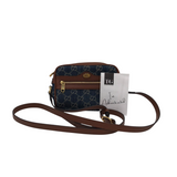 GUCCI OPHIDIA MINI BAG DENIM CANVAS LUXE HANDBAG BLUE