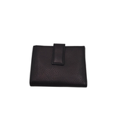 SALVATORE FERRAGAMO LEATHER BIFOLD WALLET BLACK