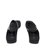 DONALD PLINER PATENT THONG SANDAL SHOES BLACK 9M