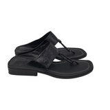 DONALD PLINER PATENT THONG SANDAL SHOES BLACK 9M