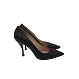 STUART WEITZMAN POINT TOE PUMP SHOES BLACK 11M
