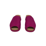 DANSKO RET$139 LEATHER PEEP TOE MULE SHOES FUCHSIA 36
