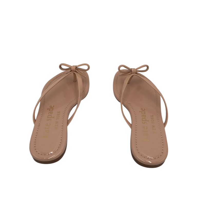 KATE SPADE BOW FLIP FLOPS SHOES PINK 7