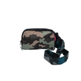 LULULEMON CAMO NYLON BELTBAG HANDBAG BLUE BLACK