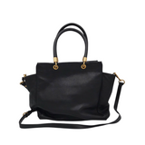 MARC BY MARC JACOBS RET$398 LEATHER SATCHEL HANDBAG BLACK