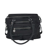 BRIGHTON RET$555 NYLON ZIP BRIEFCASE TOTE HANDBAG BLACK
