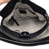 BRIGHTON RET$555 NYLON ZIP BRIEFCASE TOTE HANDBAG BLACK