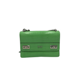 GUESS CROSSBODY HANDBAG GREEN SILVER